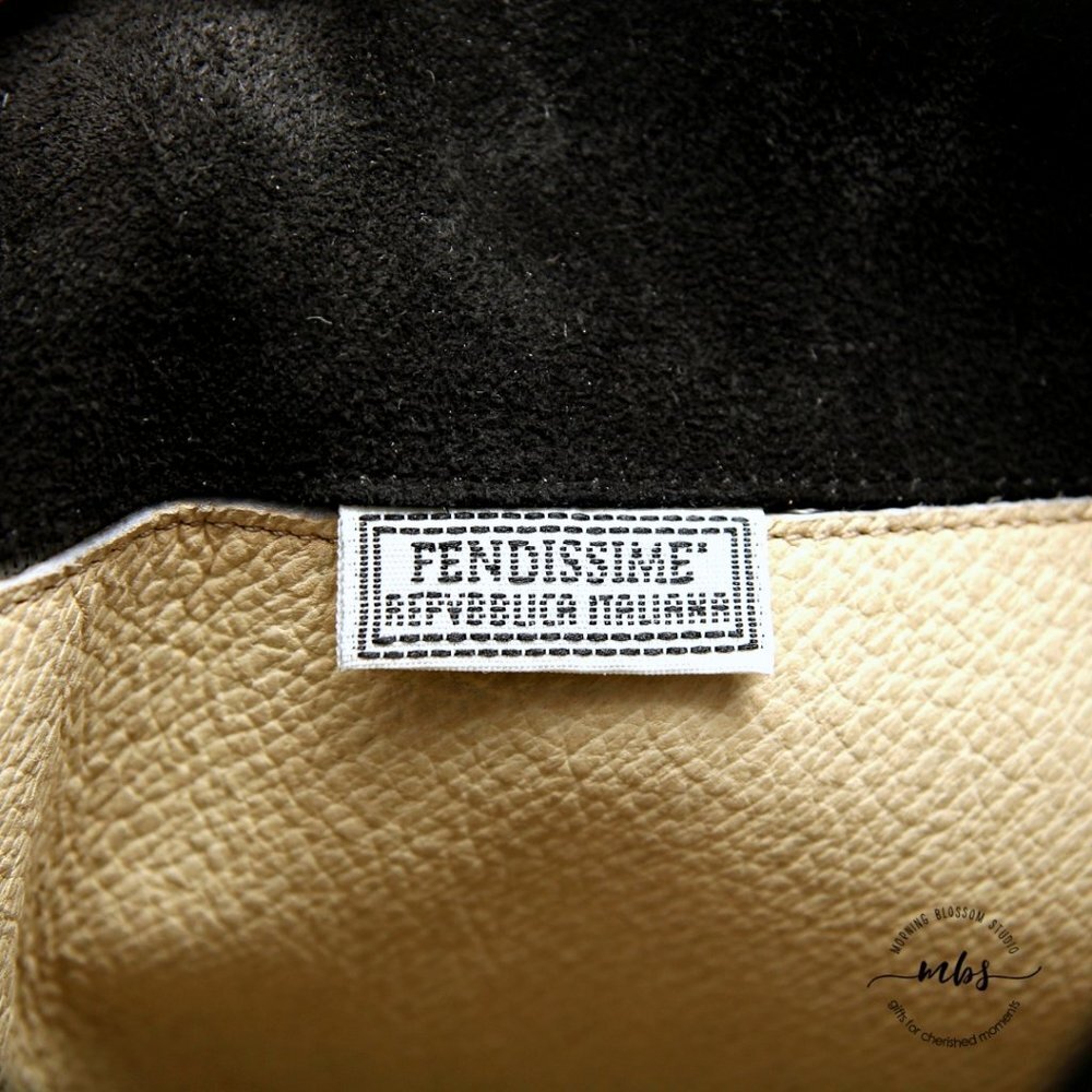 Fendissime by Fendi Suede Wedge Tall Boots in Black Women Size 5.5 - Picture 12 of 13